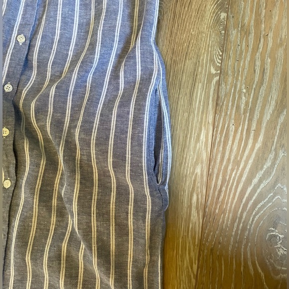 Lord & Taylor Striped Linen Blend Dress - Picture 3 of 5